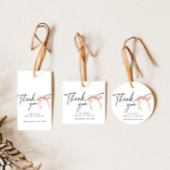 Modern Vrijgezellenfeesten geschenk label met roze Cadeaulabel