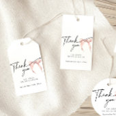 Modern Vrijgezellenfeesten geschenk label met roze Cadeaulabel