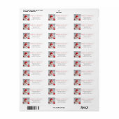 Modern vrolijk en helder fotoadres etiket (Full Sheet)