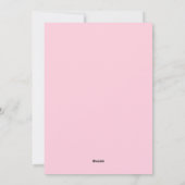 Modern vrolijk en helder rood roze 2025 Kerstmis Feestdagenkaart (Achterkant)