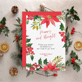 Modern vrolijk en helder script feestdagenkaart