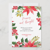 Modern vrolijk en helder script feestdagenkaart (Voorkant)