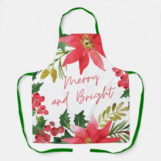 Modern vrolijk en helder script schort (Voorkant)