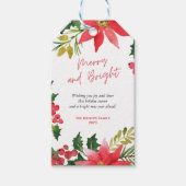 Modern Vrolijk en Kerstmis Script Cadeaulabel (Voorkant)