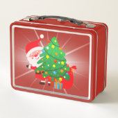 Modern Vrolijk Kerstfeest op Rood | (Achterkant)