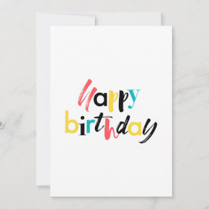 Modern, vrolijk ontwerp van "Happy Birthday"