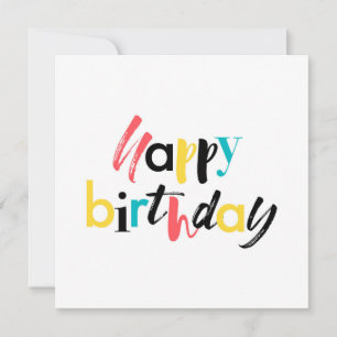Modern, vrolijk ontwerp van "Happy Birthday" Kaart