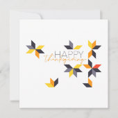 Modern, vrolijk ontwerp van Happy Thanksgiving Feestdagenkaart (Voorkant)