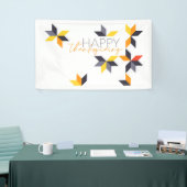 Modern, vrolijk ontwerp van Happy Thanksgiving Spandoek (Beurs)