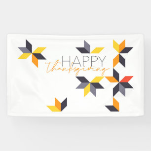 Modern, vrolijk ontwerp van Happy Thanksgiving Spandoek