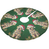 Modern vrolijke Lab kerstboom puppy hond patroon Rok (Gekanteld)