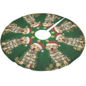 Modern vrolijke Lab kerstboom puppy hond patroon Rok (Gekanteld)