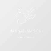 Modern, Vrouw Logo, Bedrijfsnaam Branding Raamsticker (Vel)