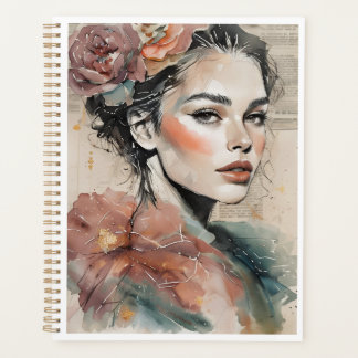 Modern vrouwelijk planner