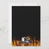 Modern vuurman/brandweerhoofd Silhouette Retiremen Kaart (Achterkant)