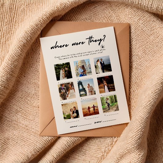 Modern waar waren ze fotospel kaart