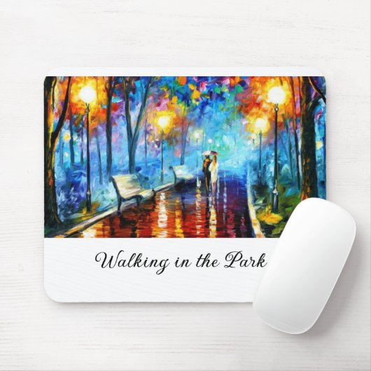 Modern Walking in the Park Muismat (Met muis)