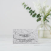 Modern Wall Brick Consultant Visitekaartje (Staand voorkant)