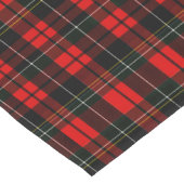 Modern Wallace Red Scottish Tartan Plaid Korte Tafelloper (Hoek)