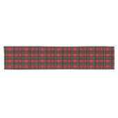 Modern Wallace Red Scottish Tartan Plaid Korte Tafelloper (Horizontaal)