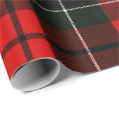 Modern Wallace Red Scottish Tartan Plaid Pattern Cadeaupapier (Rol Hoek)