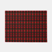 Modern Wallace Red Scottish Tartan Plaid Pattern Deurmat (Voorkant)