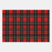 Modern Wallace Red Scottish Tartan Plaid Pattern Inpakpapier Vel (Voorkant 3)