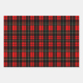 Modern Wallace Red Scottish Tartan Plaid Pattern Inpakpapier Vel (Voorkant)