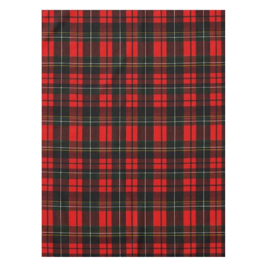 Modern Wallace Red Scottish Tartan Plaid Pattern Tafelkleed (Voorkant)
