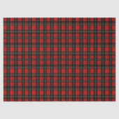 Modern Wallace Red Scottish Tartan Plaid Pattern Tissuepapier (Voorkant)