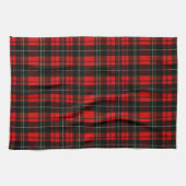Modern Wallace Red Scottish Tartan Plaid Theedoek (Horizontaal)