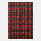 Modern Wallace Red Scottish Tartan Plaid Theedoek (Verticaal)