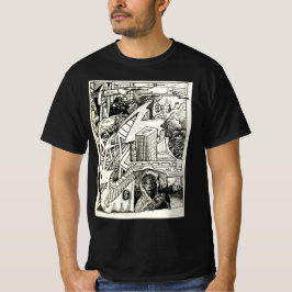 "Modern Warfare" inkt tekening T-shirt
