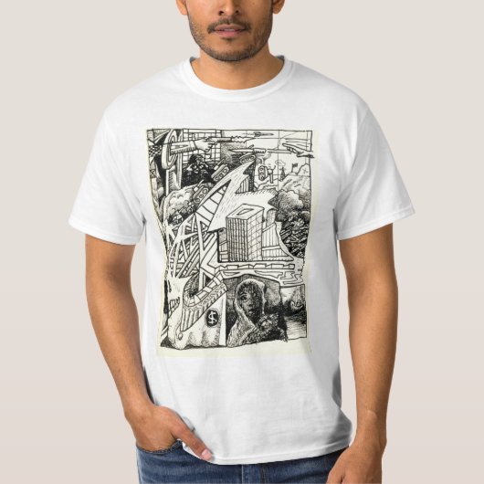 "Modern Warfare"-inkttekening T-shirt (Voorkant)