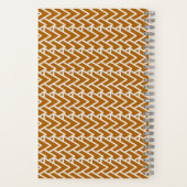 Modern Warm Gold Geometric Pattern Notitieboek (Achterkant)