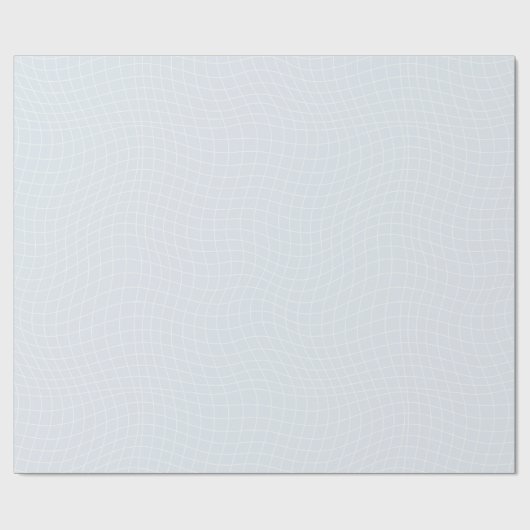 Modern Warped Grid | Minimalist Fluid Geometric Cadeaupapier (Vlak)