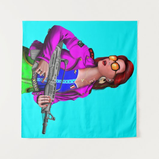 Modern Warrior Wandkleed (Voorkant (horizontaal))