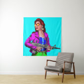 Modern Warrior Wandkleed (In situ)