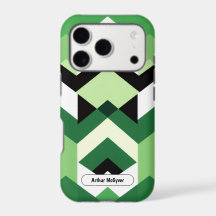 Modern Wasabi Groen Blok Chevron Design Cadeau