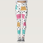 Modern Washi-tapeontwerp Leggings (Voorkant)