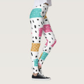 Modern Washi-tapeontwerp Leggings (Rechts)