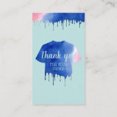 Modern Washing Instructions Clothing Shirt CaRES Visitekaartje (Achterkant)