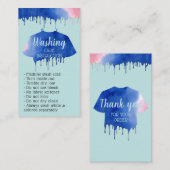 Modern Washing Instructions Clothing Shirt CaRES Visitekaartje (Voorkant / Achterkant)