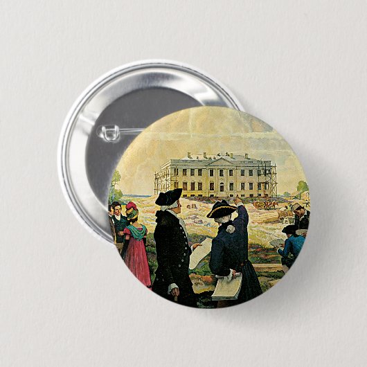 Modern Washington Ronde Button 5,7 Cm (Voorkant /achterkant)