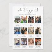 Modern Wat een jaar 12 Foto Review Feestdagenkaart (Voorkant)