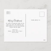 Modern Wat een jaar 12 Photo Collage Kerstmis Feestdagenkaart (Achterkant)