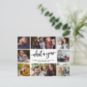 Modern wat een jaar Briefkaart voor fotocollage (Staand voorkant)