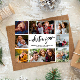 Modern wat een jaar Briefkaart voor fotocollage