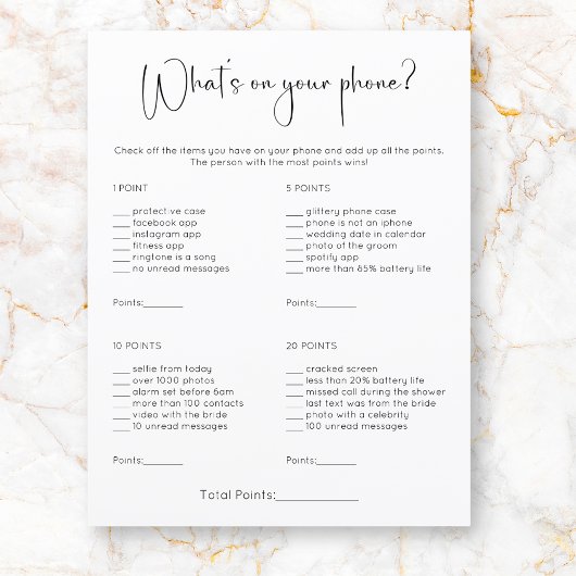 Modern Wat is er op uw telefoon Vrijgezellenfeest