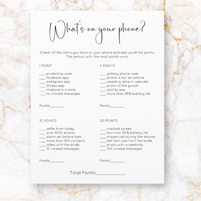 Modern Wat is er op uw telefoon Vrijgezellenfeest  (Creator heeft geüpload)